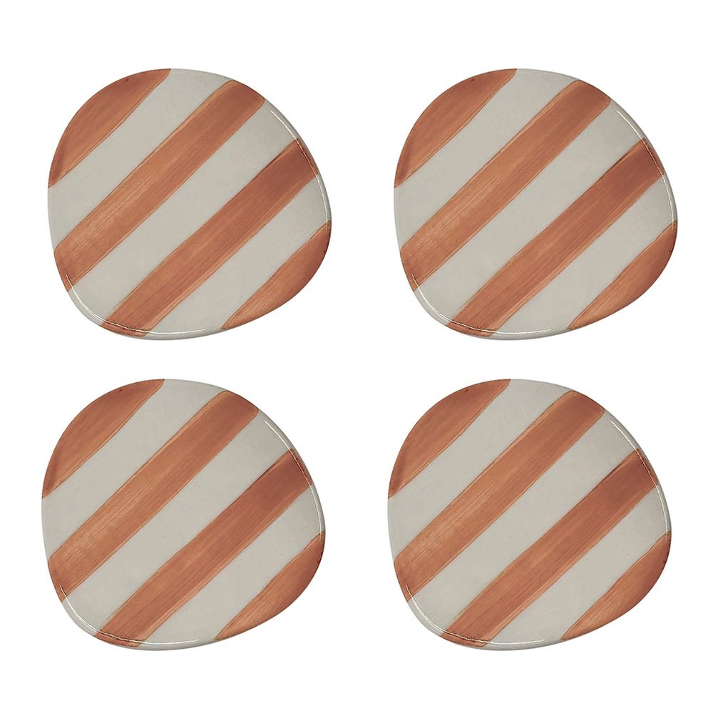 OPJET PARIS Ceramic Striped Coasters 10cm