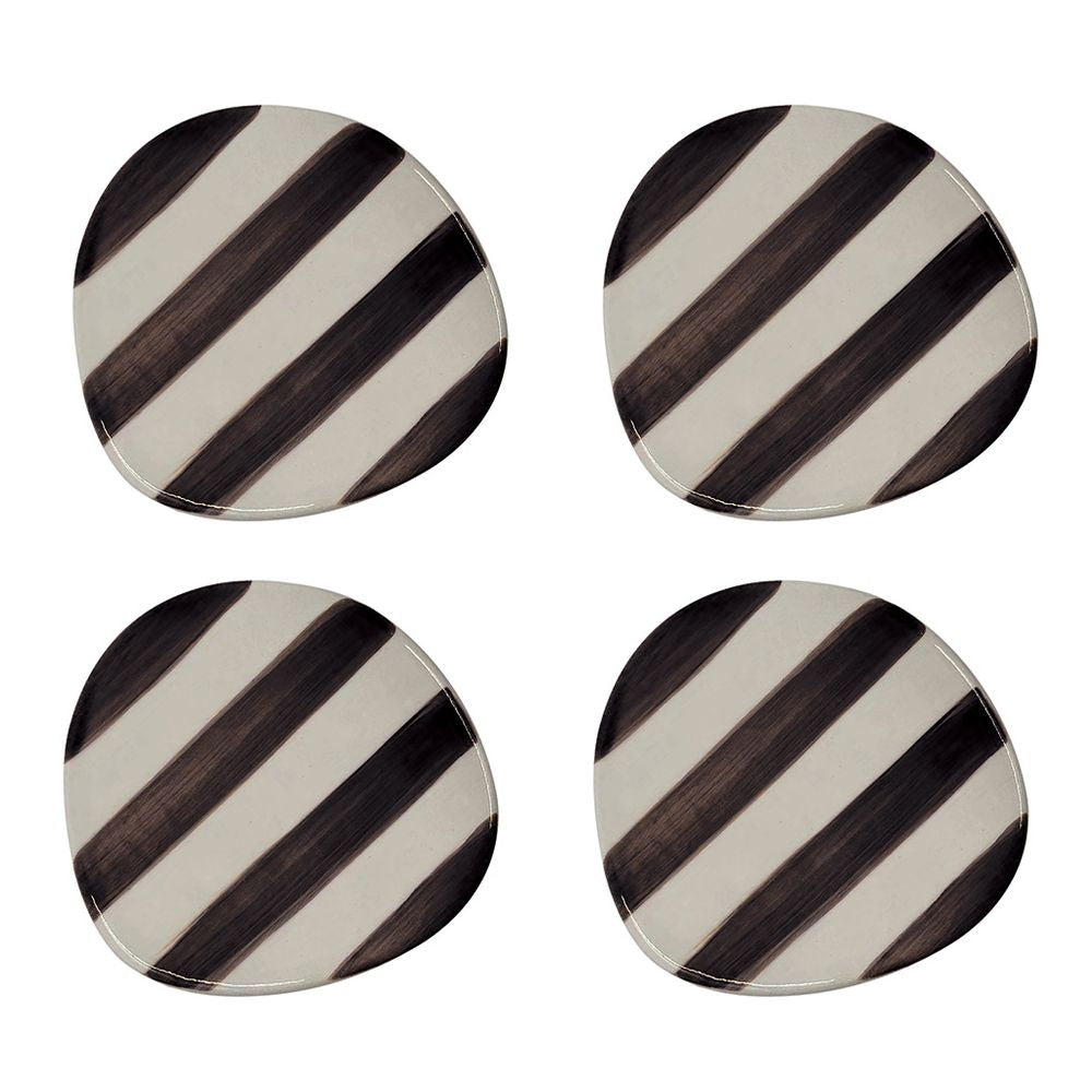 OPJET PARIS Ceramic Striped Coasters 10cm