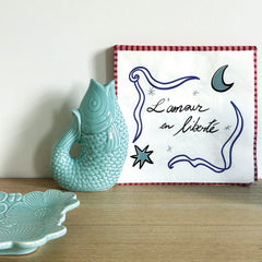 OPJET PARIS Fish ceramic Vase 12cm