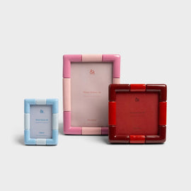 &KLEVERING Photo Frame Rift Rectangle Candy Pink 18cm