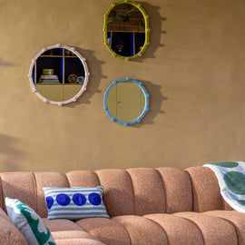 &KLEVERING Mirror Chunk Small Blue 40cm