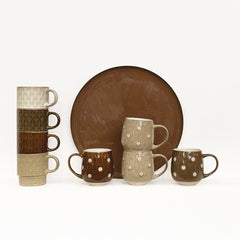 OPJET PARIS Set Of 4 Mugs Fox 9cm