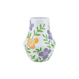 OPJET PARIS Vase Fleurine Ceramic Orange Purple 21cm