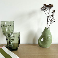 OPJET PARIS Fish ceramic Vase 12cm