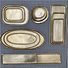 OPJET PARIS Oval Tray Gold-Plated Juliette 46cm