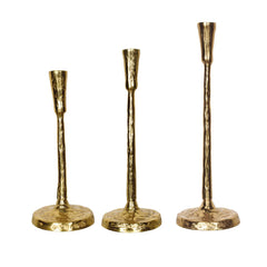 OPJET PARIS Set Of 3 Candle Holders Gold Alice 25cm