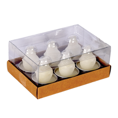 OPJET PARIS Set Of 6 Fish Tealight Candles 5cm