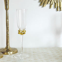 OPJET PARIS Glass Champagne Gold Perlé 23cm