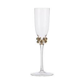 OPJET PARIS Glass Champagne Gold Perlé 23cm