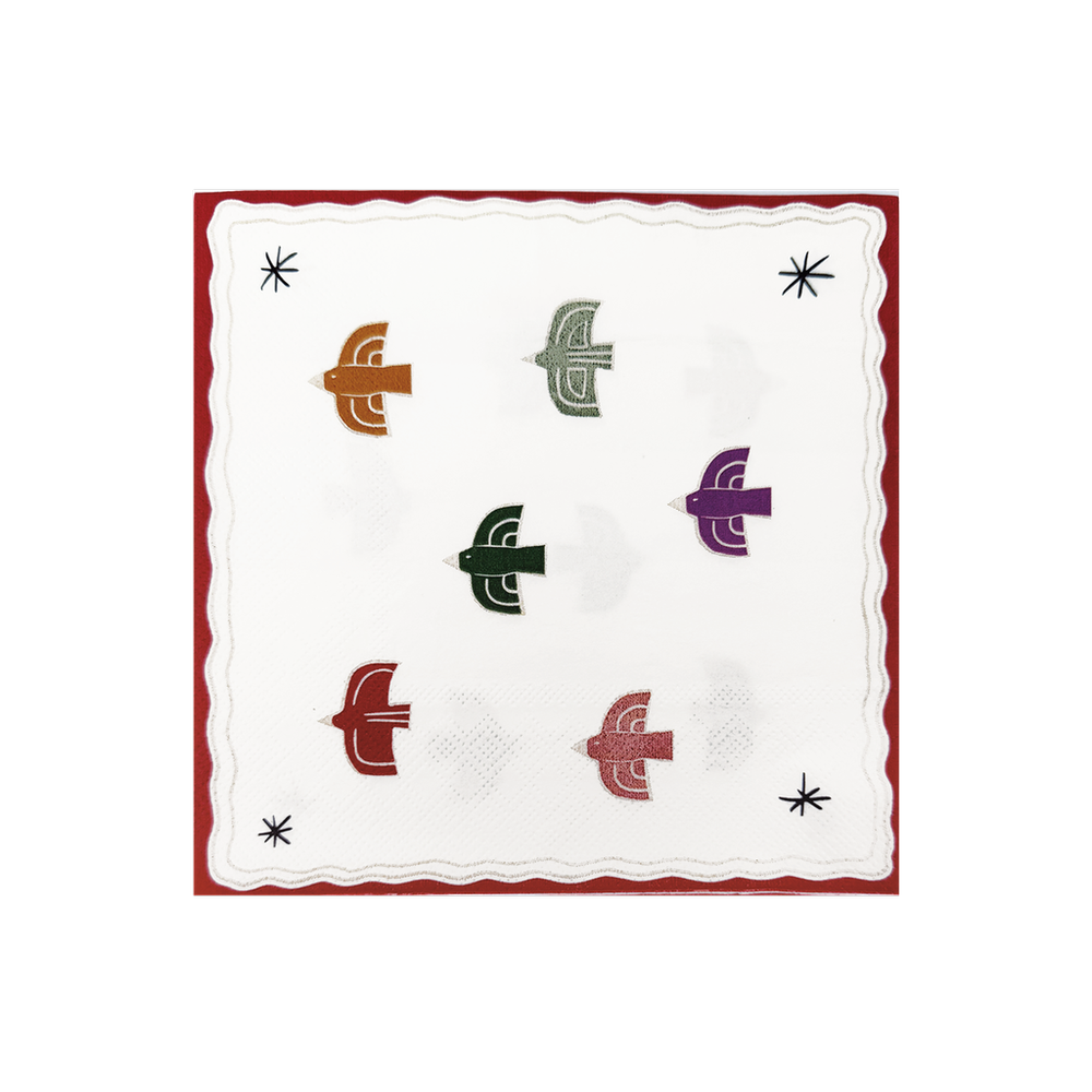 OPJET PARIS Paper Napkins Birds x20
