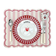 OPJET PARIS Set Of 4 Dessert Plates Love 19cm