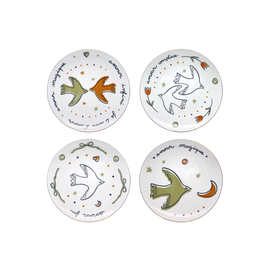 OPJET PARIS Set Of 4 Dessert Plates Love 19cm
