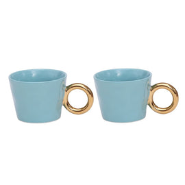 OPJET PARIS Set Of 2 Cups Mornings Hugs 10cm