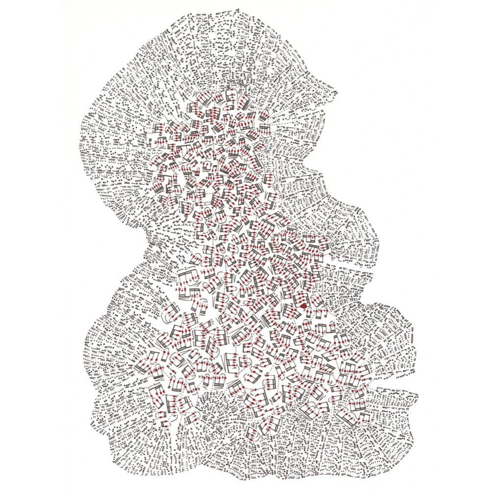 68 - Páll Ivan frá Eiðum, "Untitled (3)", Pens on paper, 30x40cm, 2025.