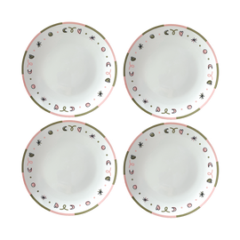 OPJET PARIS Set of 4 Dinner Plates 26cm