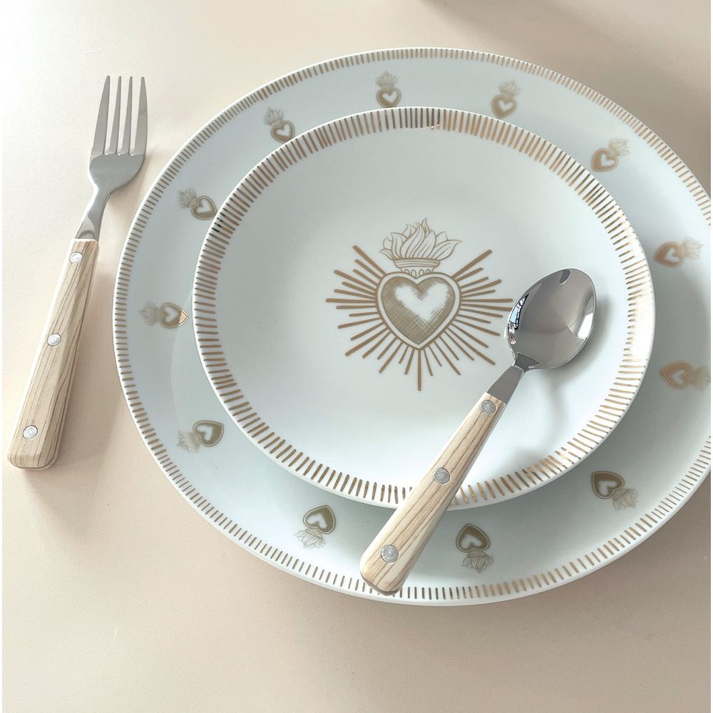 OPJET PARIS Set of 4 Dessert Plates Ex-Voto 19cm