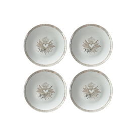OPJET PARIS Set of 4 Dessert Plates Voto 19cm