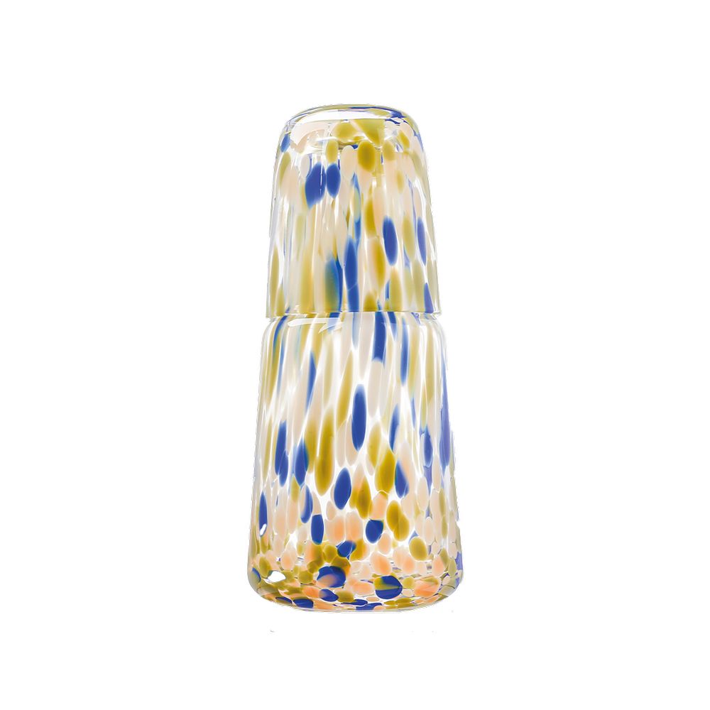 OPJET PARIS Pitcher and Glass Speckled 22cm