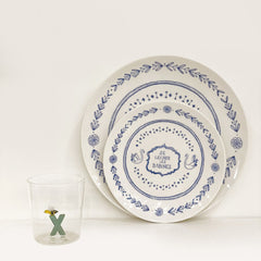 OPJET PARIS Set of 4 Dessert Plates French Expressions 19cm