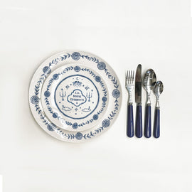 OPJET PARIS Set Of 4 Dinner Plates French Expressions 27cm