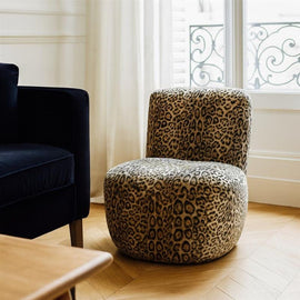 OPJET PARIS Armchair In leopard Print Eve 71cm