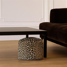 OPJET PARIS Stool In Leopard Print Eve 35cm