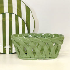 OPJET PARIS Basket Rectangle Ceramic 25cm