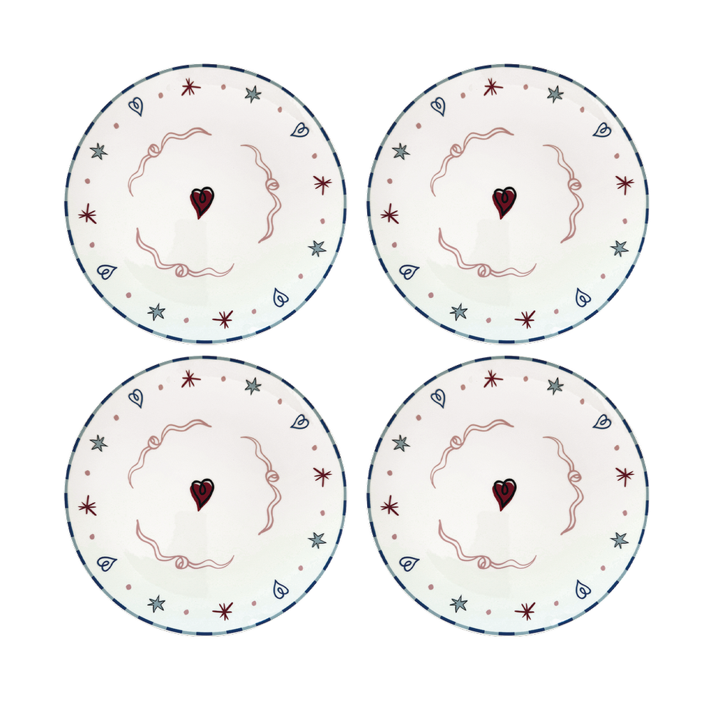 OPJET PARIS Set Of 4 Flat Plates 27cm