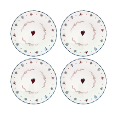 OPJET PARIS Set Of 4 Flat Plates 27cm