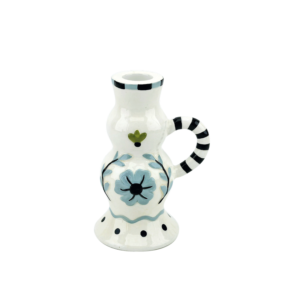 OPJET PARIS Candle Holder Yoshi Blue 13cm