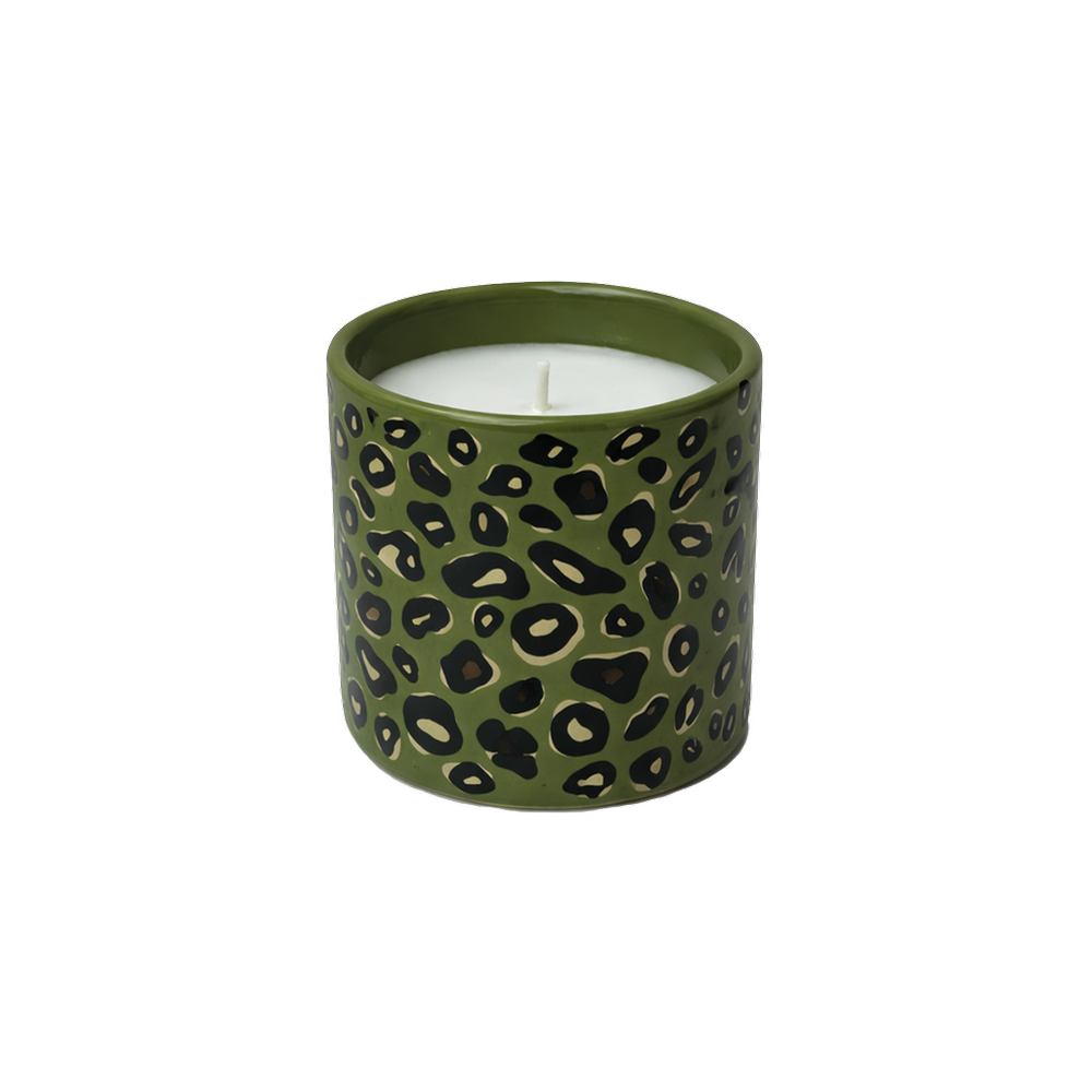 OPJET PARIS Candle Khaki Leopard Vanilla 8cm