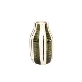 OPJET PARIS Striped Vase Giulia Khaki