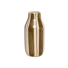 OPJET PARIS Striped Vase Giulia Brown