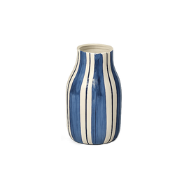 OPJET PARIS Striped Vase Giulia Dark Blue