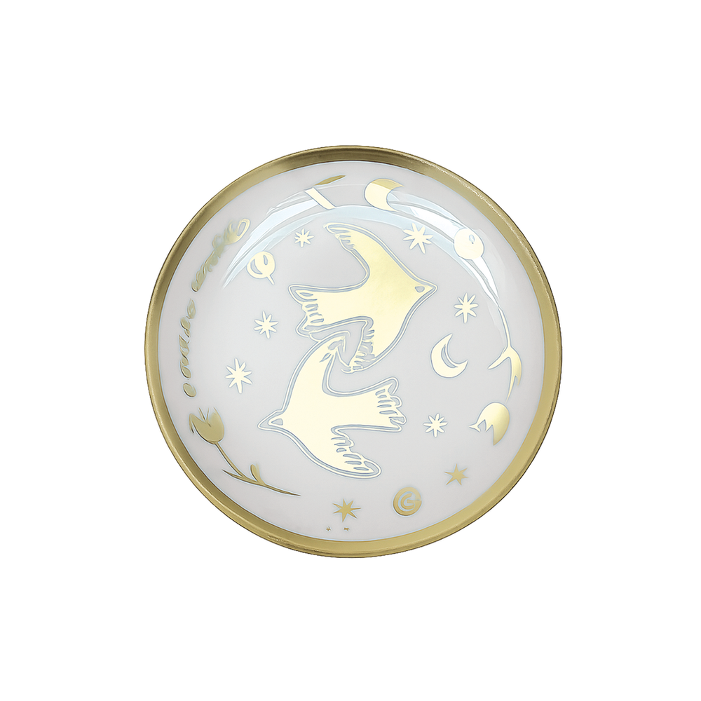 OPJET PARIS Glass Plate Gold Bird