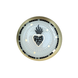 OPJET PARIS Glass Plate Heart Mosaic