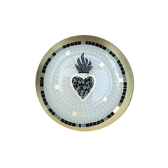 OPJET PARIS Glass Plate Heart Mosaic