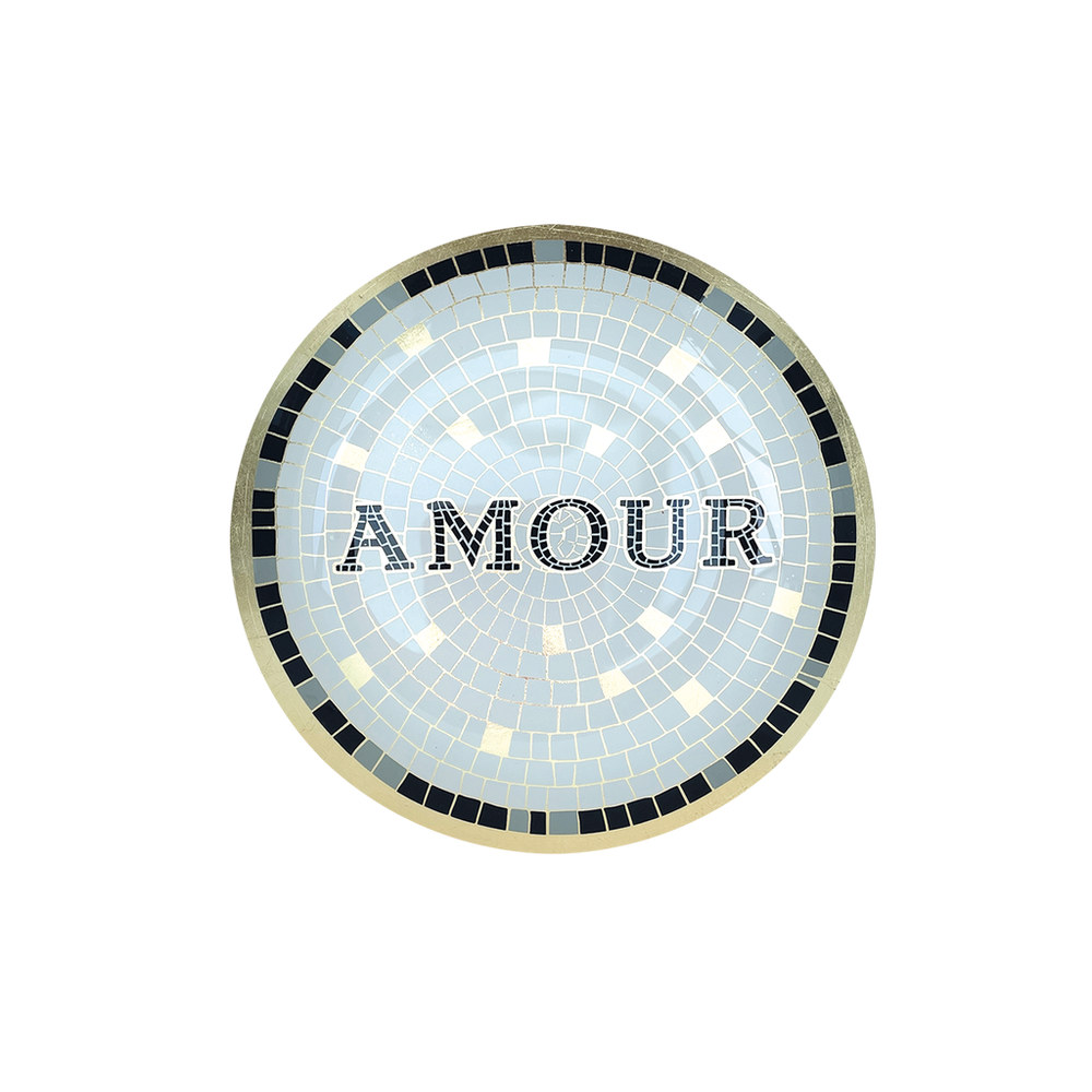 OPJET PARIS Glass Plate Love Mosaic