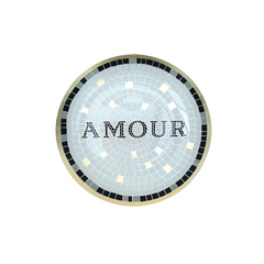 OPJET PARIS Glass Plate Love Mosaic