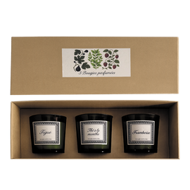 OPJET PARIS Set of 3 Botanic Scented Candles 7cm