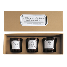 OPJET PARIS Set of 3 Vintage Scented Candles 7cm
