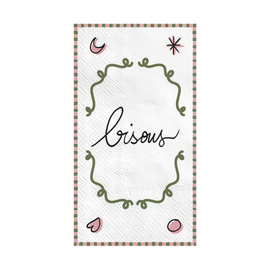 OPJET PARIS Rectangular Paper Napkins With Kisses x15