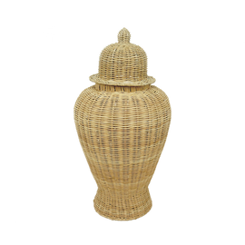 OPJET PARIS Decorative Rattan Amphora Vase 60cm