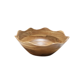 OPJET PARIS Wavy Wooden Salad Bowl 30cm