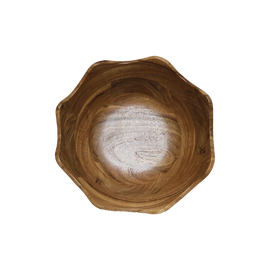 OPJET PARIS Wavy Wooden Salad Bowl 30cm