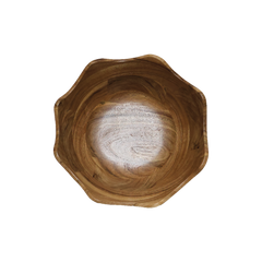 OPJET PARIS Wavy Wooden Salad Bowl 30cm