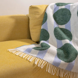 &KLEVERING Blanket Patch Dot 100% New Zealand Wool 130x170cm