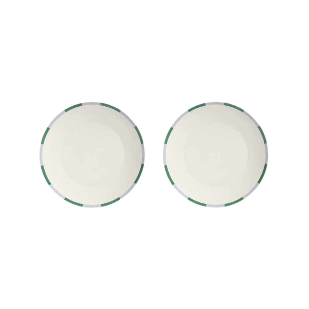 &KLEVERING Set Of 2 Large Plates Bliss Green