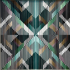 02 - Anna Álfheiður Brynjólfsdóttir, "Án titils", Akrýl á striga og strigaræmur, 100x100cm, 2025.