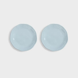 &KLEVERING Set Of 2 Plates Perle  Blue 27cm